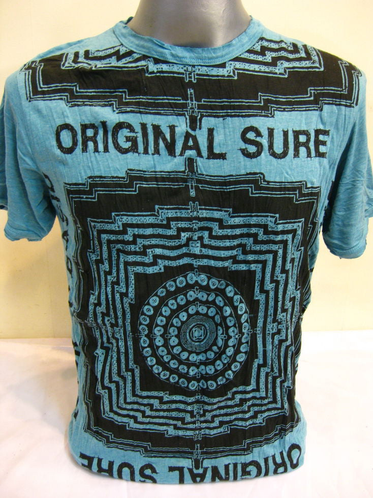 Mens Turquoise Labyrinth T-Shirt