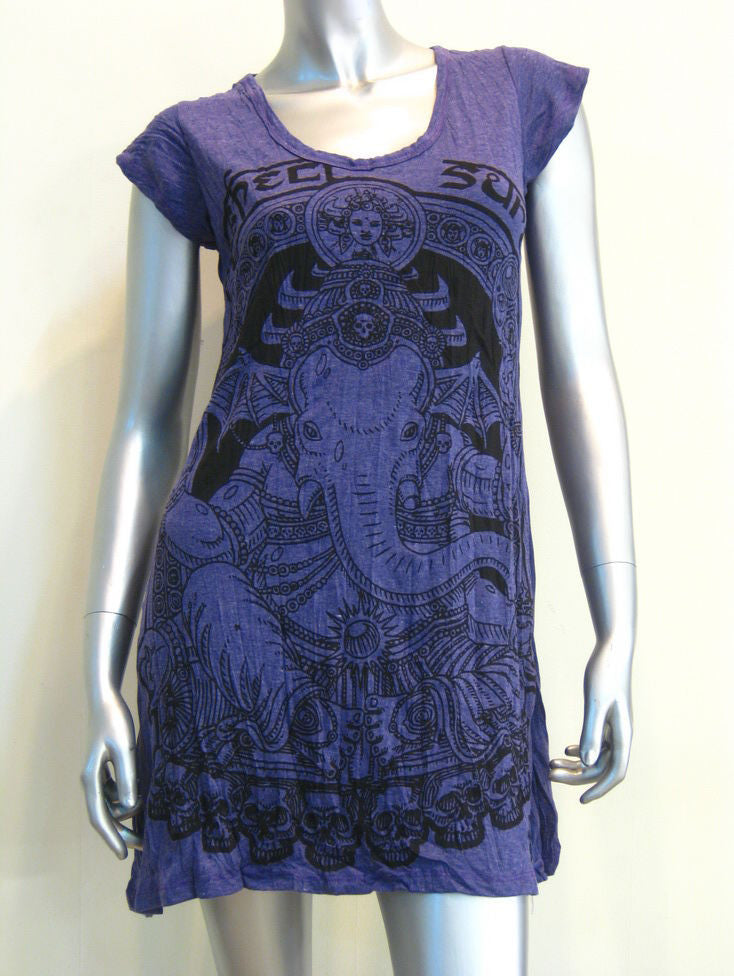 Womens Grape Batman Ganesh Dress