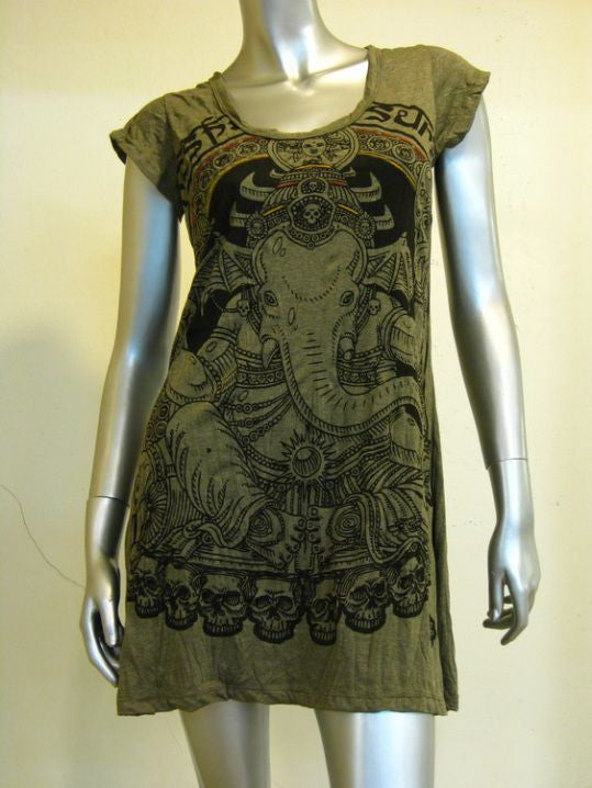 Womens Green Batman Ganesh Dress