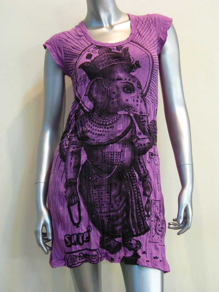 Womens Purple Royal Ganesh Dress