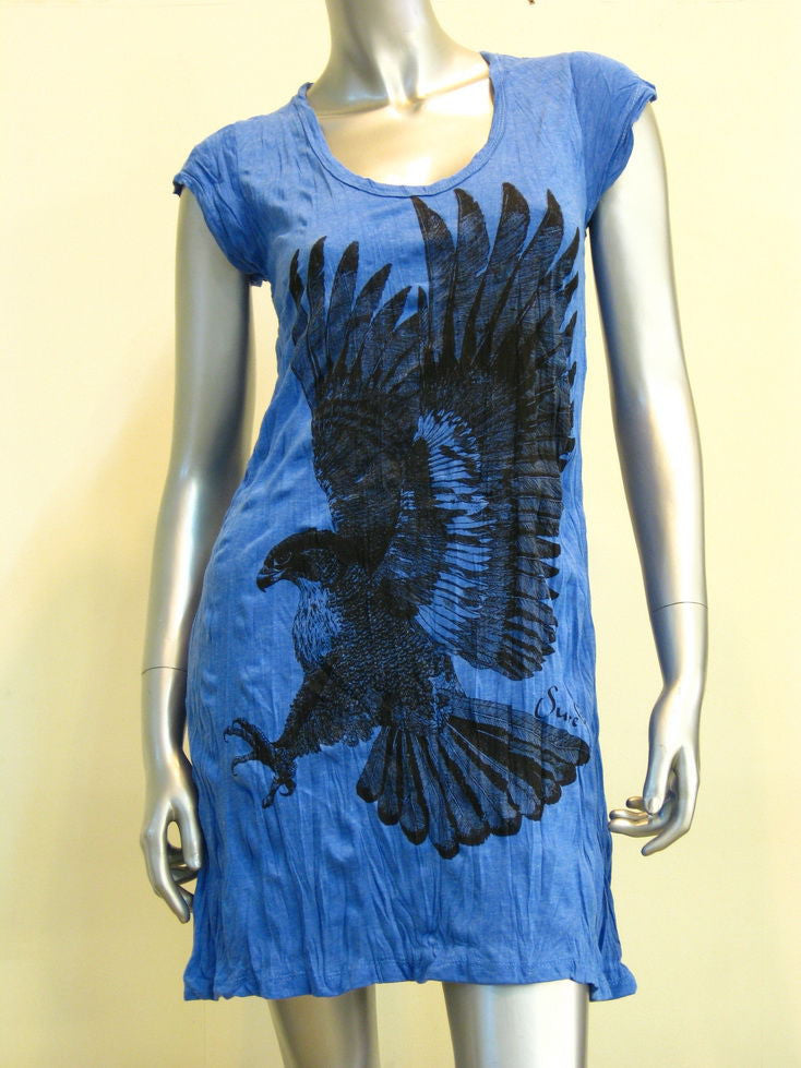 Womens Blue Eagle Dress