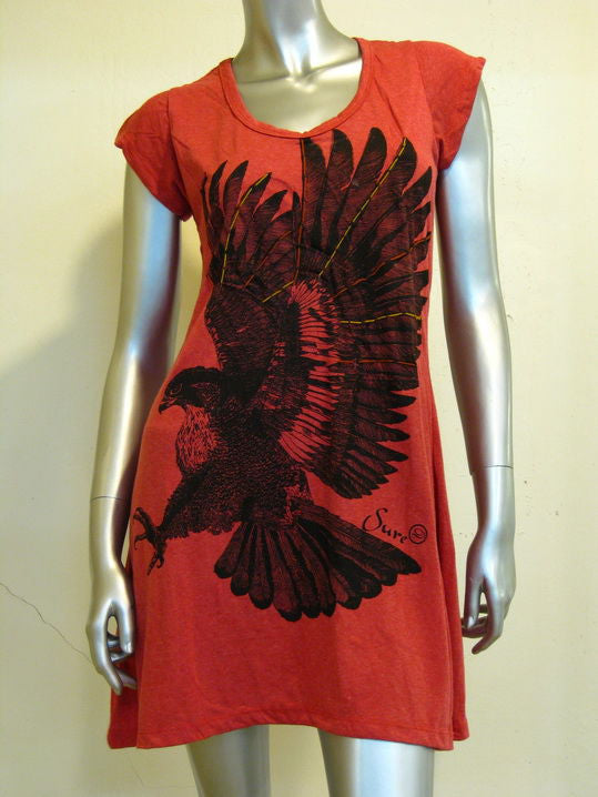 Womens Red Eagle Dress