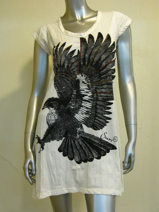 Womens White Eagle Dress