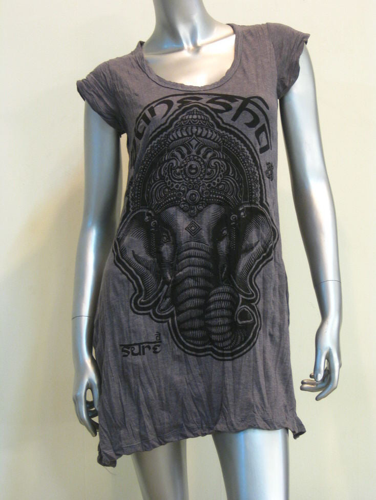 Womens Gray Avatar Ganesh Dress