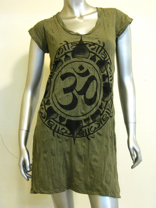 Womens Green Infinitee Ohm Dress