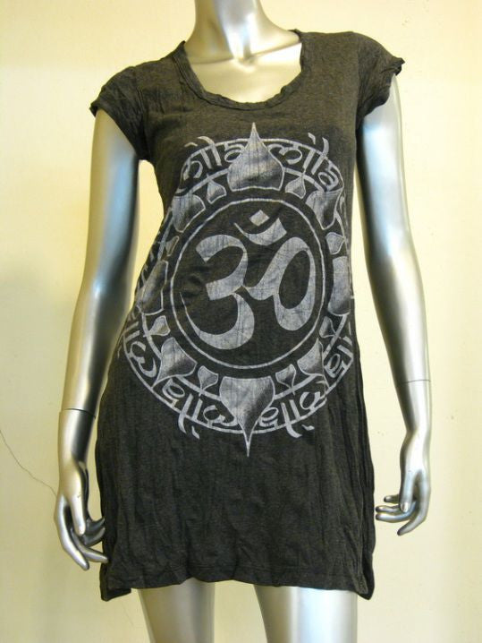 Womens Silver on Black Infinitee Ohm Dress