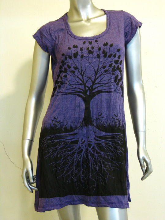 Womens Grape Tree of Life Dress
