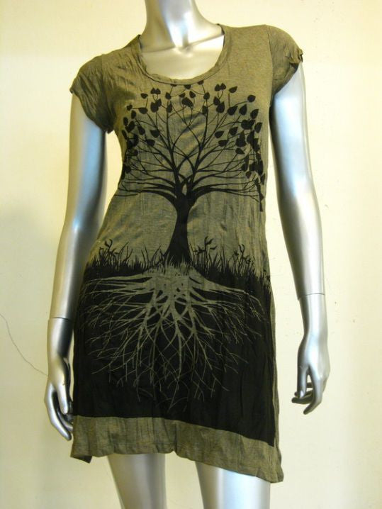Womens Green Tree of Life Dress
