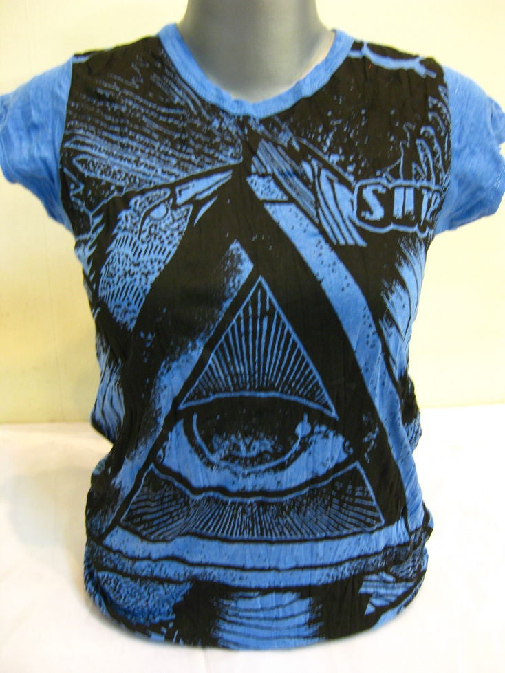 Womens Blue Eye Universe T-Shirt