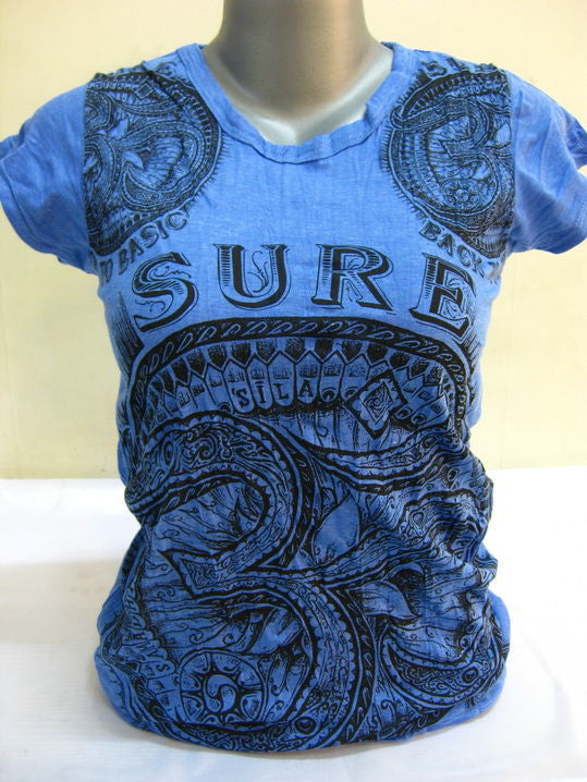 Womens Blue Sure Ohm T-Shirt