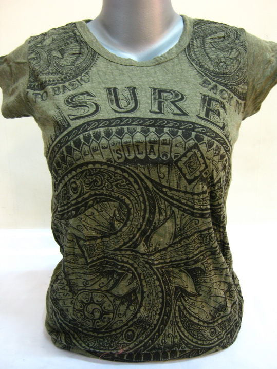 Womens Green Sure Ohm T-Shirt
