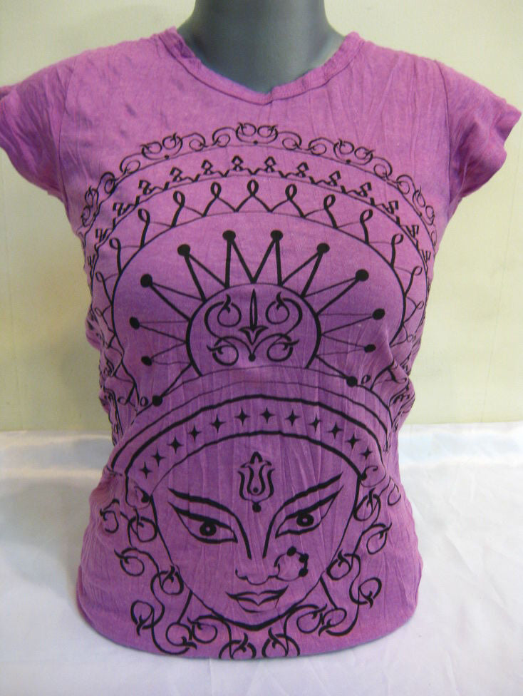 Womens Purple Durga T-Shirt