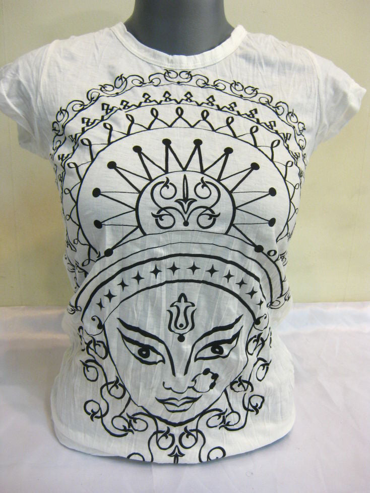 Womens White Durga T-Shirt