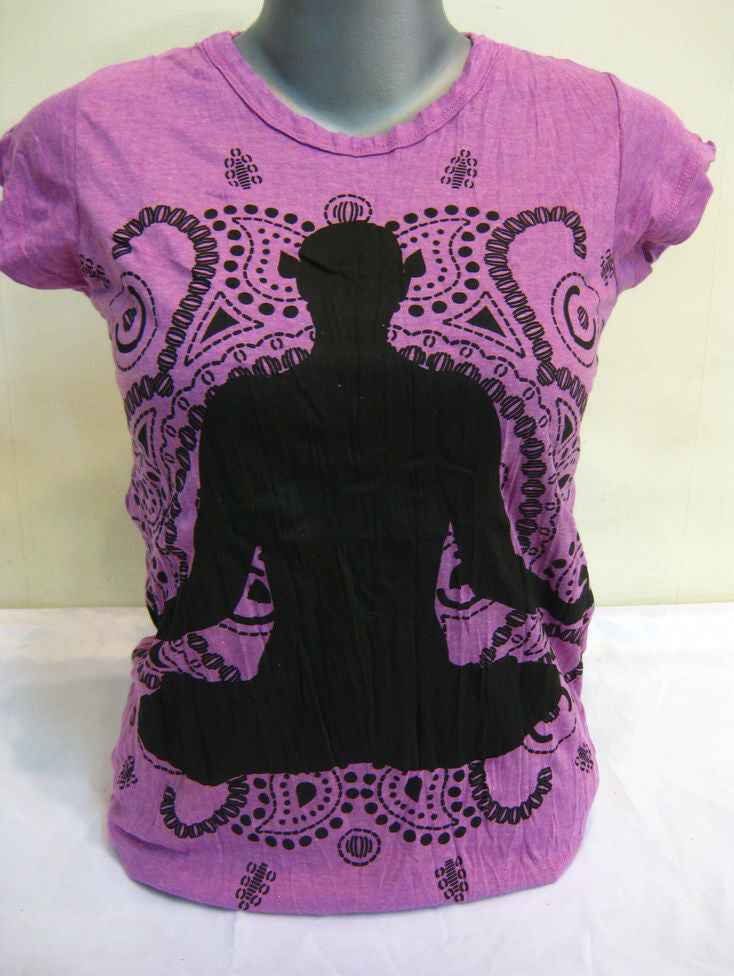 Womens Purple Meditation T-Shirt