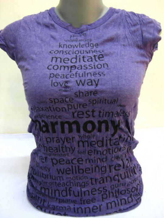 Womens Grape Harmony T-Shirt