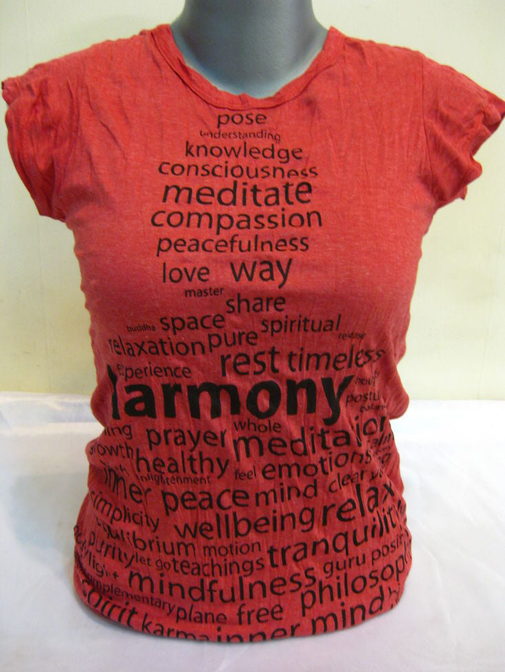 Womens Red Harmony T-Shirt