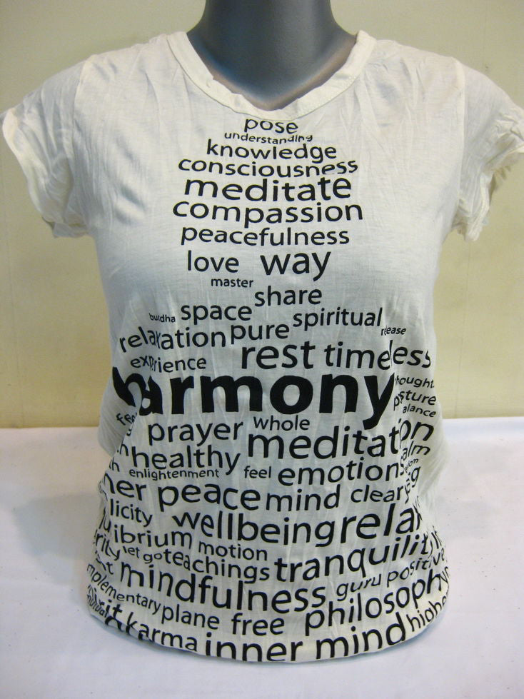 Womens White Hamony T-Shirt
