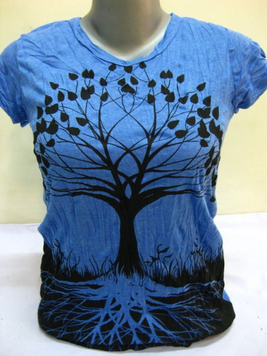 Womens Blue Tree of Life T-Shirt