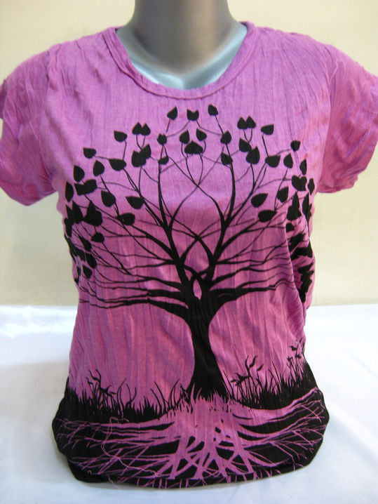 Womens Purple Tree of Life T-Shirt