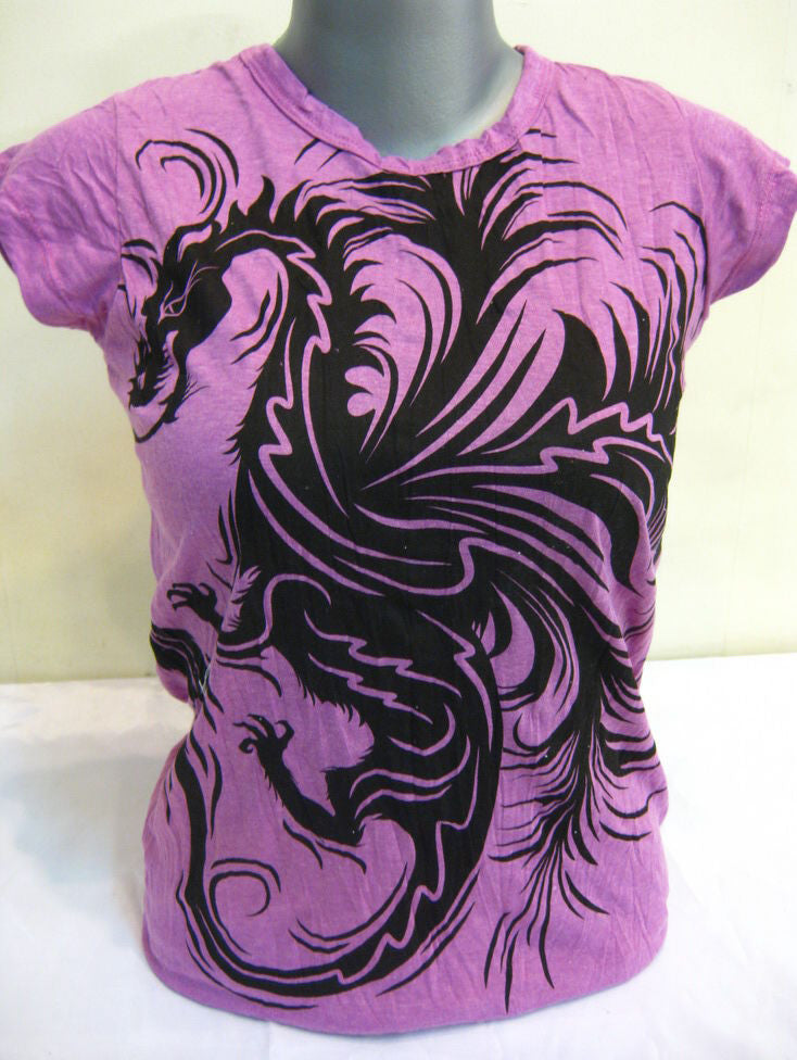 Womens Purple The The Dragon T-Shirt