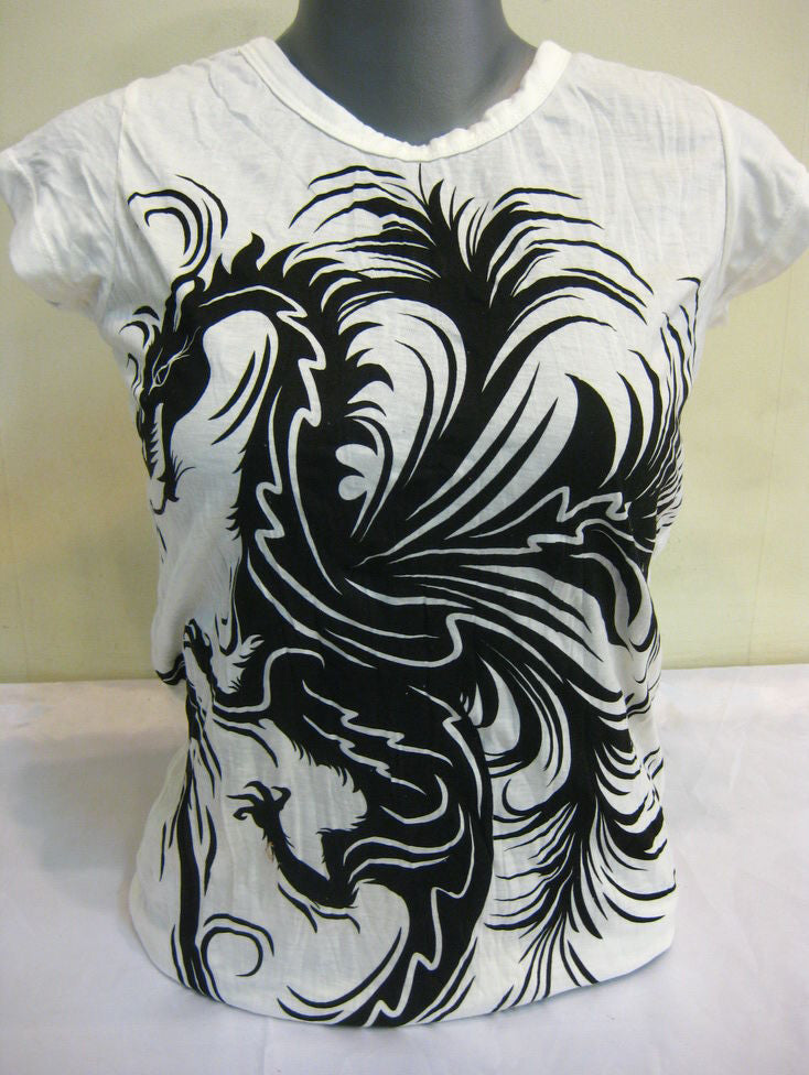 Womens White The The Dragon T-Shirt