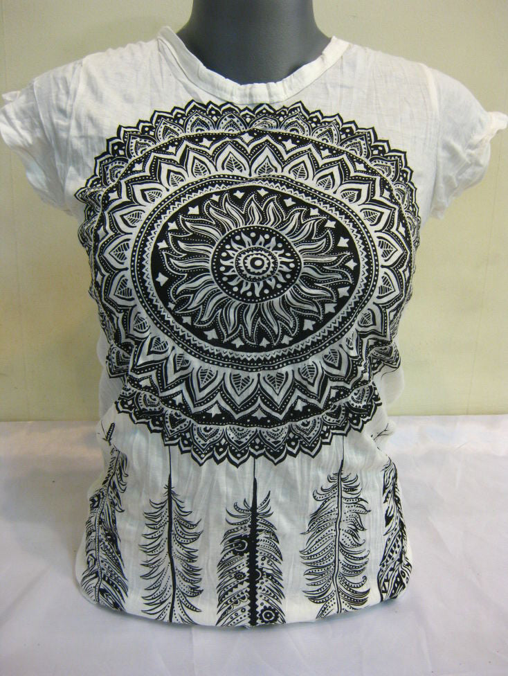 Womens White Dreamcatcher T-Shirt