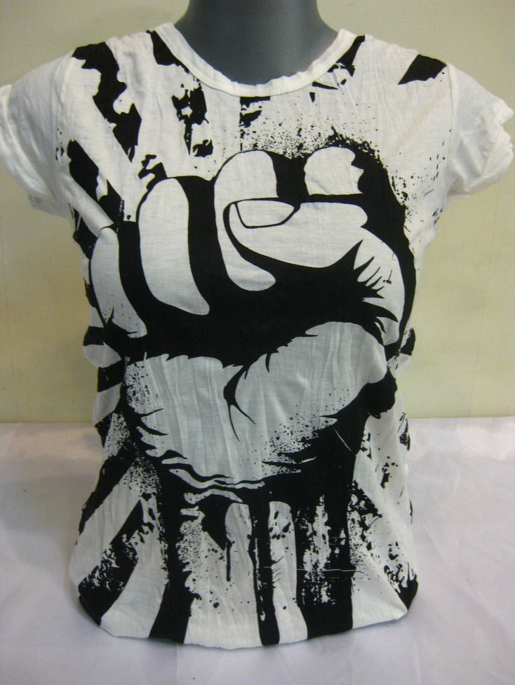 Womens White Fight Fight T-Shirt