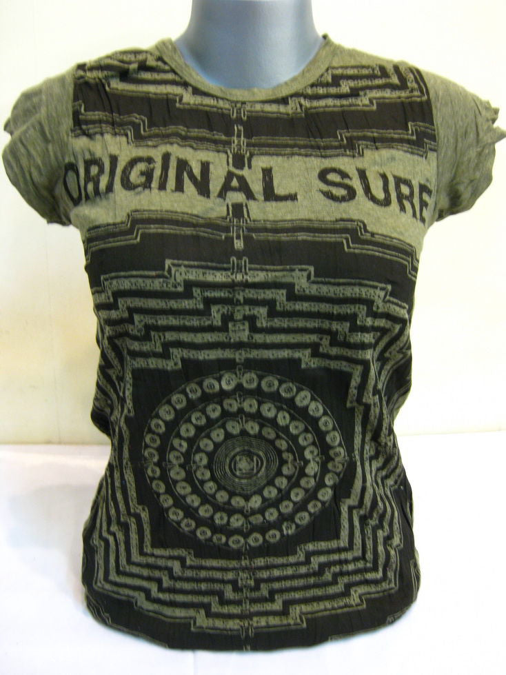 Womens Green Labyrinth T-Shirt