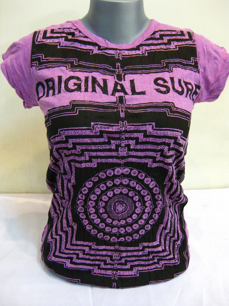 Womens Purple Labyrinth T-Shirt