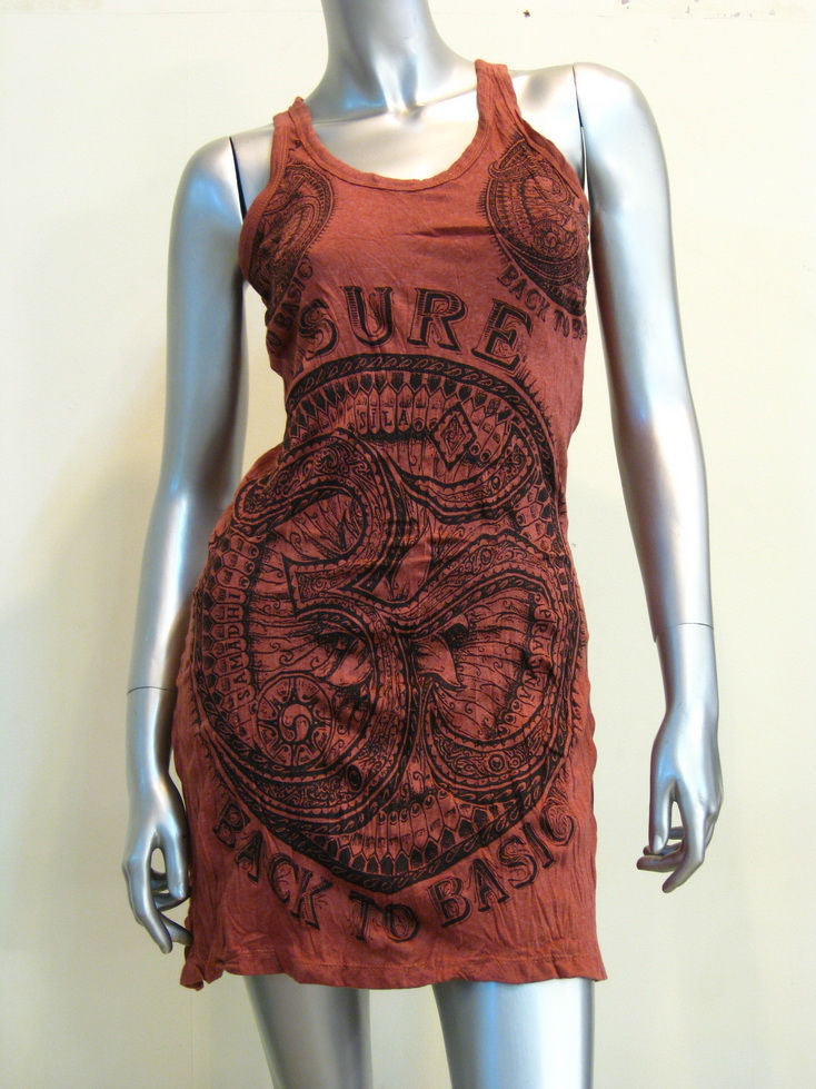 Womens Brick Sure Ohm Tank Dress