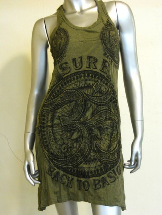 Womens Green Sure Ohm Tank Dress