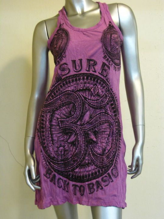 Womens Purple Sure Ohm Tank Dress