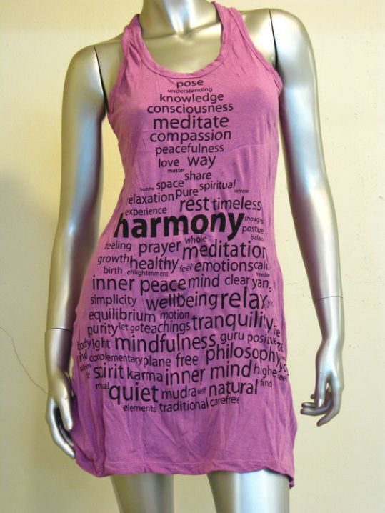 Womens Purple Harmony Tank Dress