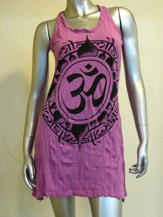 Womens Purple Infinitee Ohm Tank Dress