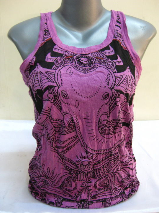 Womens Purple Batman Ganesh Tank Top