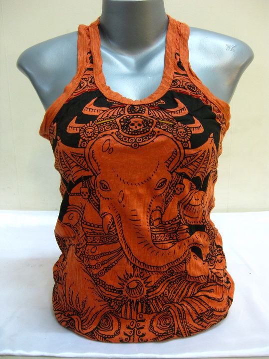 Womens Red Batman Ganesh Tank Top