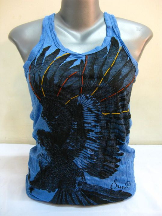 Womens Blue Eagle Tank Top