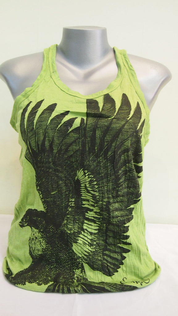 Womens Lime Eagle Tank Top