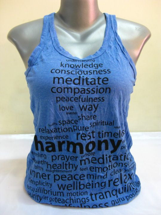 Womens Blue Harmony Tank Top