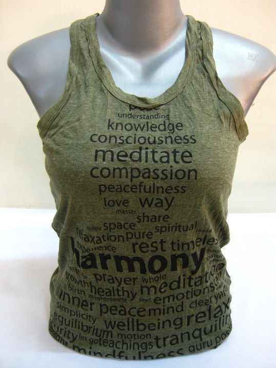 Womens Green Harmony Tank Top