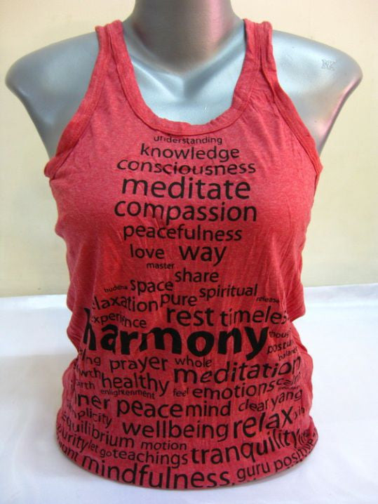 Womens Red Harmony Tank Top