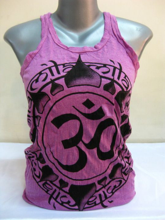 Womens Purple Infinitee Ohm Tank Top