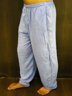 Unisex Light Blue Super Soft Cotton Yoga Pants