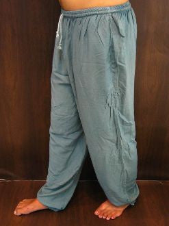 Unisex Light Green Super Soft Cotton Yoga Pants